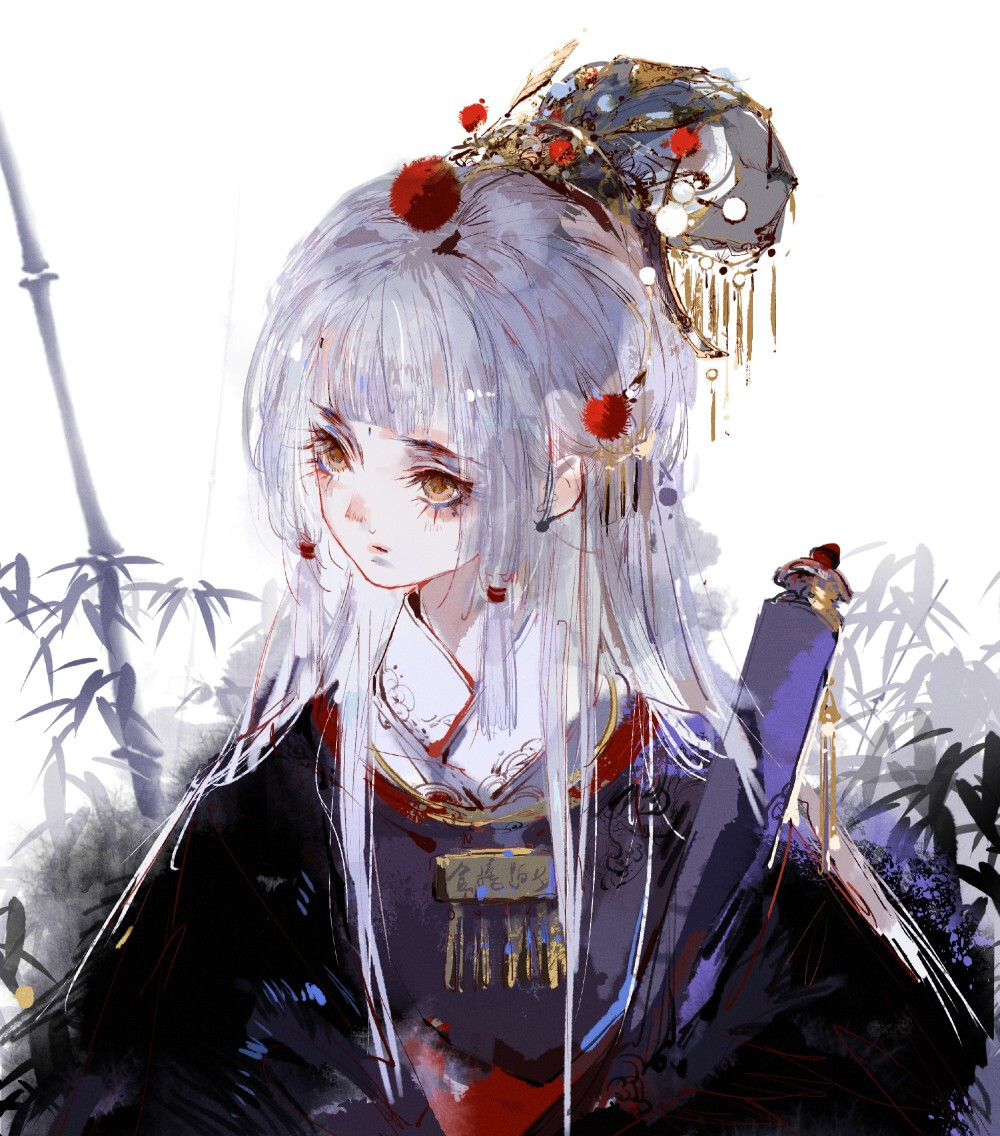 古风 动漫 女头 (画师 一天然呆)