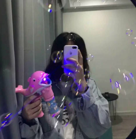 女生头像泡泡机/清新/网红泡泡机/仙气