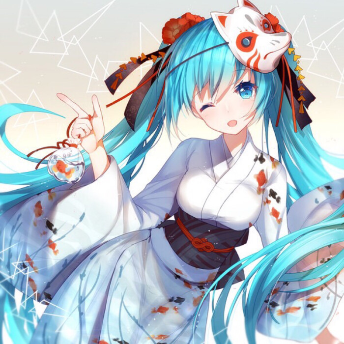 动漫初音双马尾*