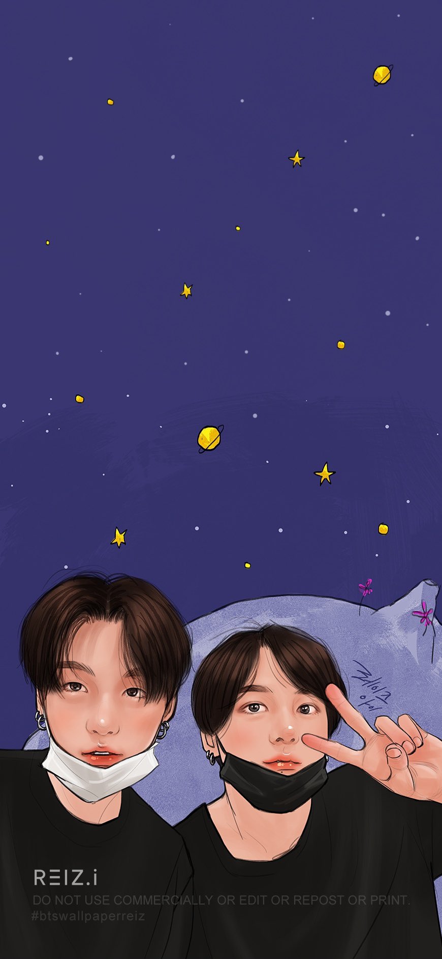 Bts Fanart 手机壁纸 锁屏 社交平台背景 C R 堆糖 美图壁纸兴趣社区