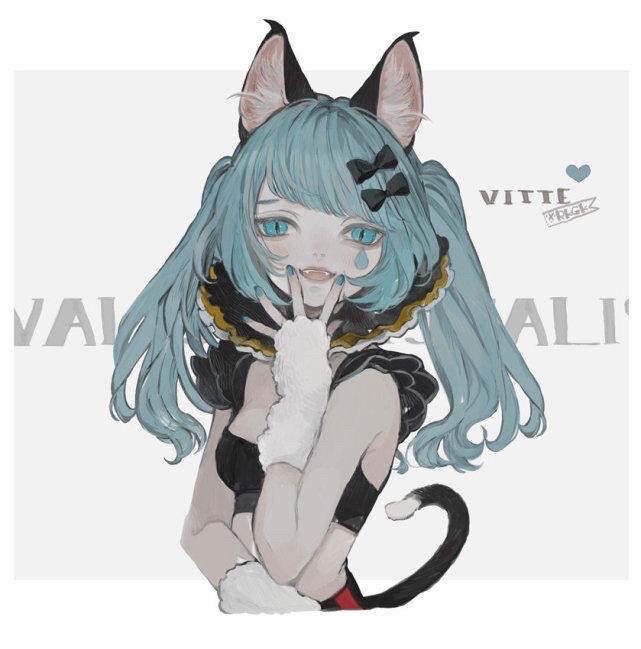 【墨笙】团头 六人 #拟人 猫耳娘# 系列 萌系 卡哇伊 画师:ねこ助