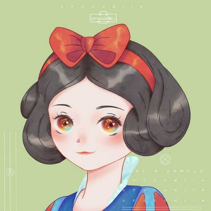 迪士尼公主头像 多人闺蜜头像系列