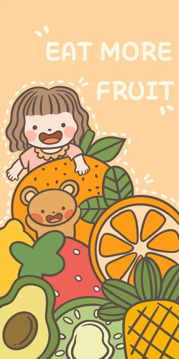 水果女孩壁纸(作者井胖墩)
