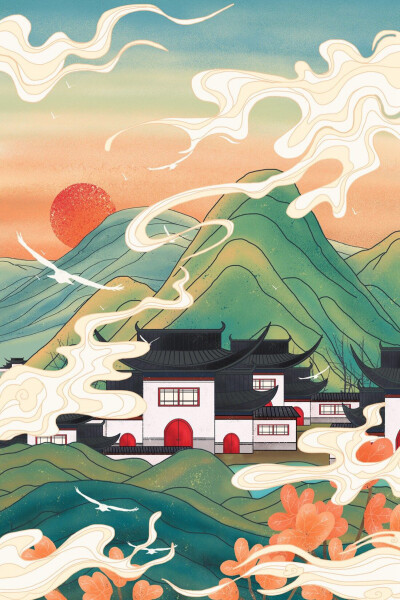 插画门神中国风 - 堆糖,美图壁纸兴趣社区