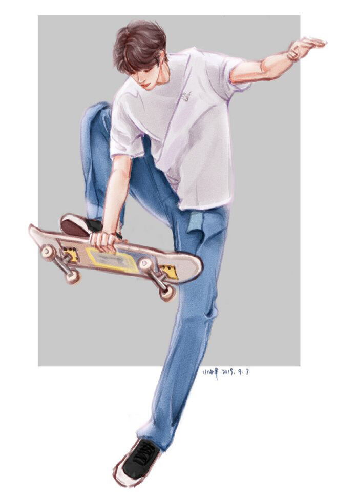 王一博 手绘